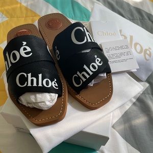 Woody logo slide sandals